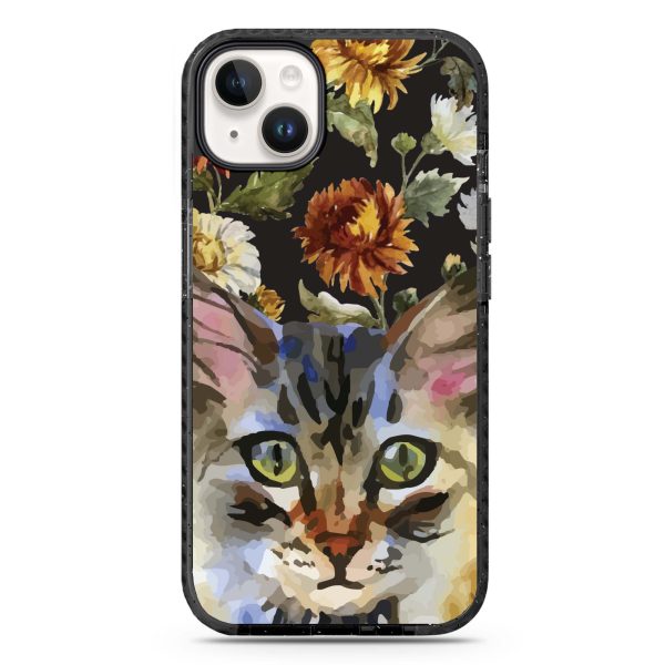 Watercolour Cat iPhone 15 Durashock Case Discount