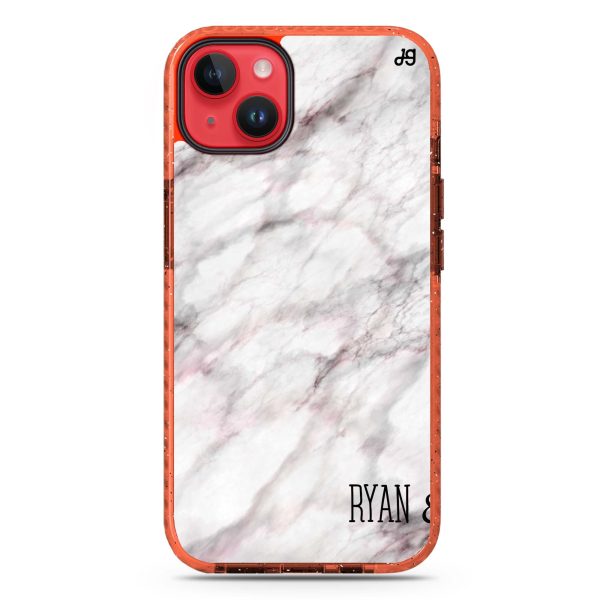 White Marble iPhone 15 Durashock Case Hot on Sale