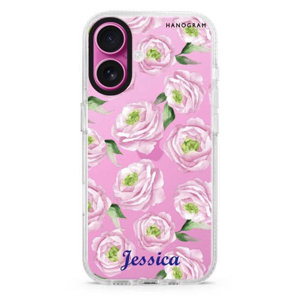 Watercolor pink floral iPhone Ultra Clear Case on Sale