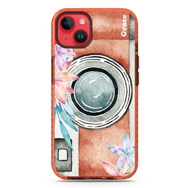 Watercolor Camera iPhone 15 Durashock Case Fashion