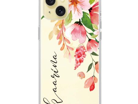 Watercolor Blossom iPhone 15 Plus Ultra Clear Case Online