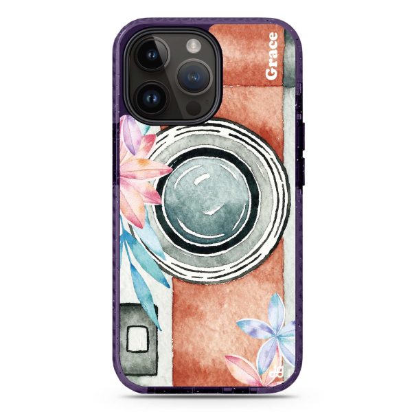 Watercolor Camera iPhone 15 Pro Durashock Case For Sale