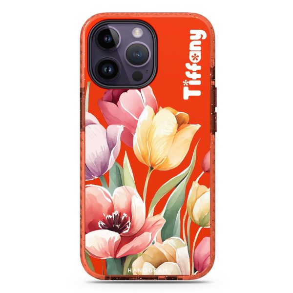 Watercolor tulip iPhone 15 Pro Durashock Case For Discount