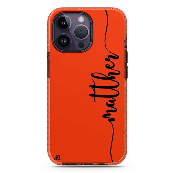 Vertical Script Handwritten Custom iPhone 15 Pro Durashock Case Cheap