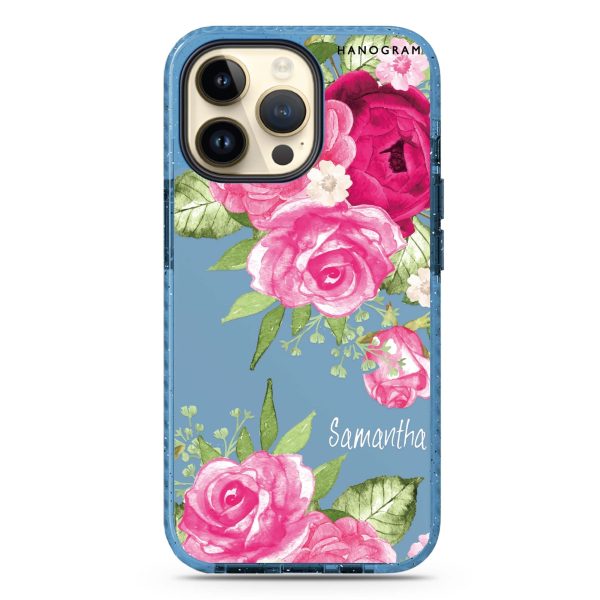 Watercolor Rose iPhone 15 Pro Durashock Case on Sale