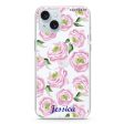 Watercolor pink floral iPhone 15 Ultra Clear Case For Sale