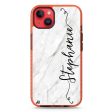 Vertical Cursive & Marble Sleek iPhone 15 Plus Durashock Case Online