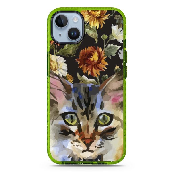 Watercolour Cat iPhone 15 Durashock Case Discount