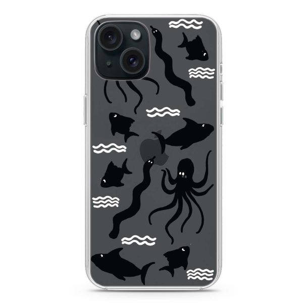 Water, Ocean and Sea Animals iPhone 15 Ultra Clear Case Discount