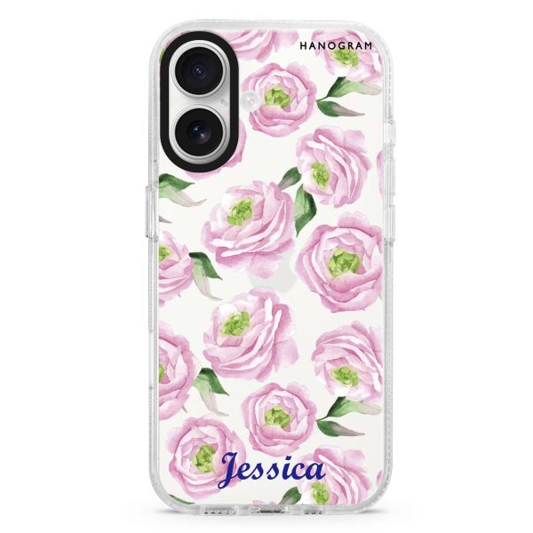 Watercolor pink floral iPhone Ultra Clear Case on Sale