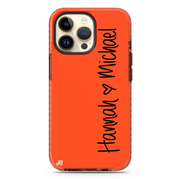 Vertical Names iPhone 15 Pro Durashock Case Supply