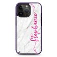 Vertical Cursive & Marble Sleek iPhone 15 Pro Durashock Case Online Sale