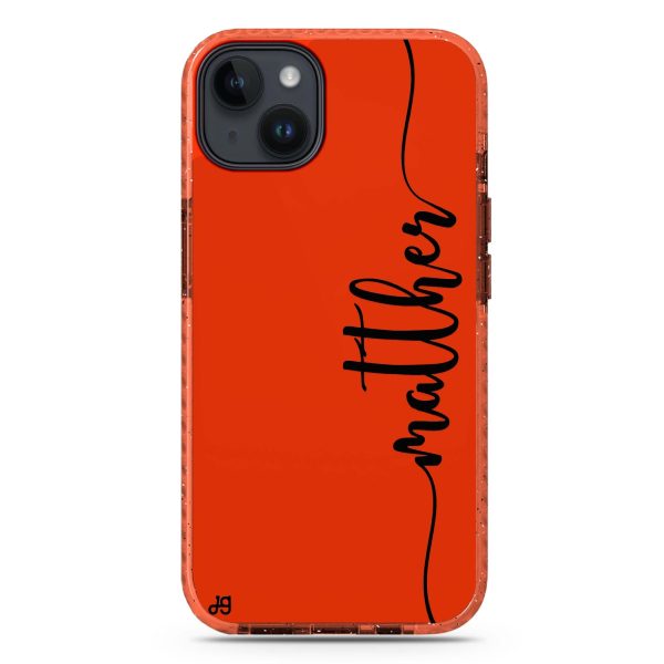 Vertical Script Handwritten Custom iPhone 15 Durashock Case Sale