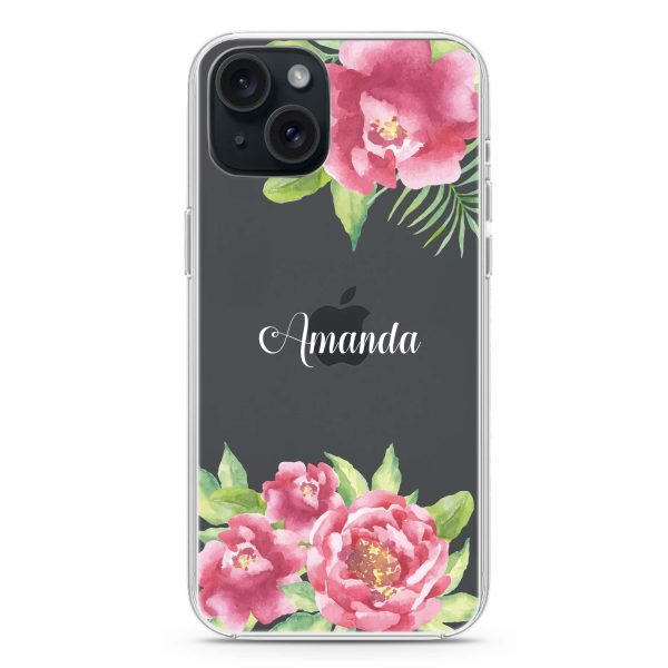 Watercolor Paeonia iPhone 15 Ultra Clear Case on Sale