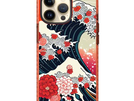 Waves & Flowers iPhone 15 Pro Durashock Case on Sale