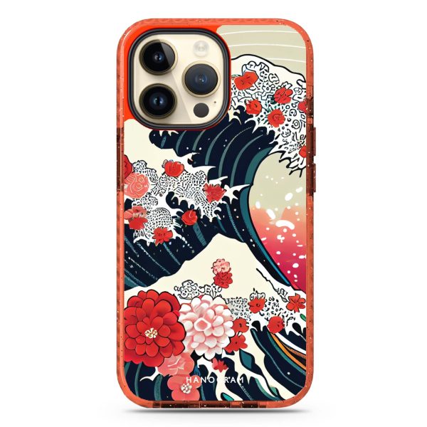 Waves & Flowers iPhone 15 Pro Durashock Case on Sale