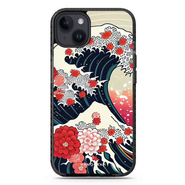 Waves & Flowers iPhone 15 Durashock Case Fashion