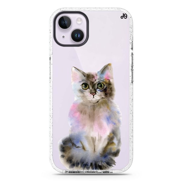 Watercolour Cat iPhone 15 Durashock Case Online Sale