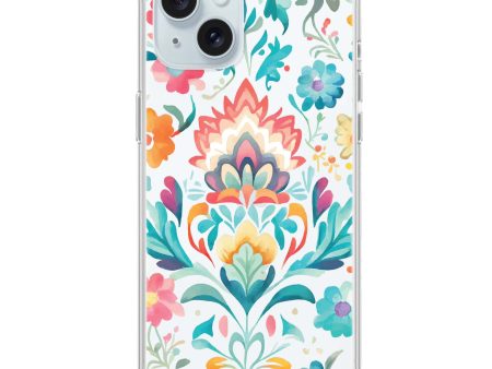 Watercolor Floral iPhone 15 Ultra Clear Case Cheap