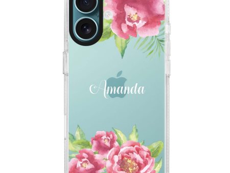 Watercolor Paeonia iPhone Ultra Clear Case Fashion