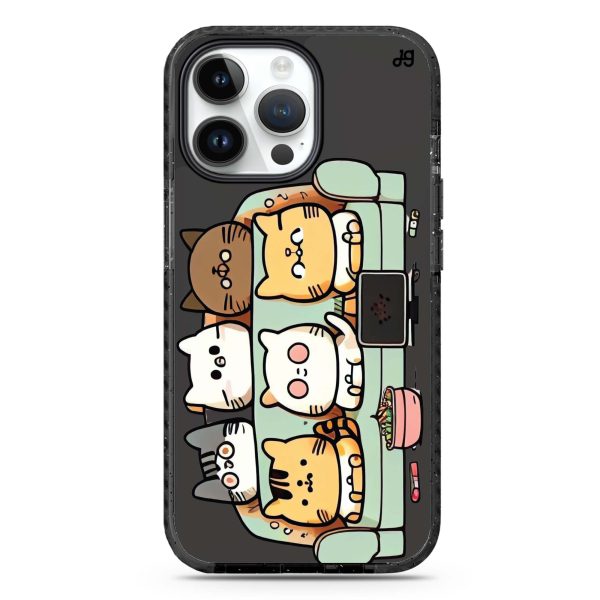 TV Cats iPhone 15 Pro Durashock Case Hot on Sale