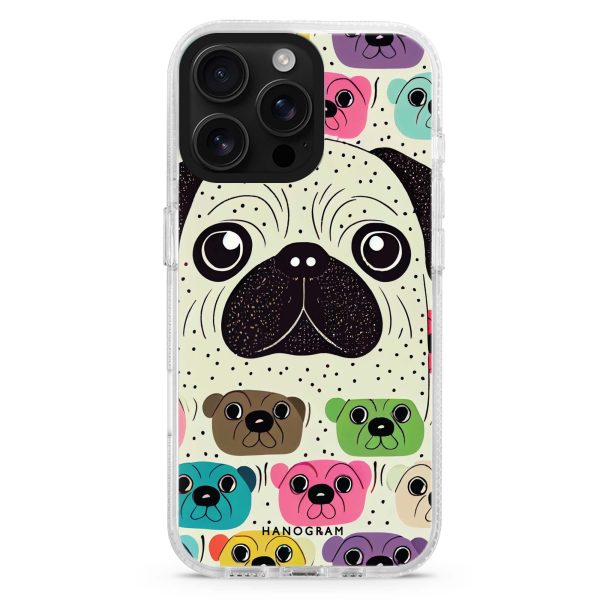 Pug Face iPhone 15 Pro Ultra Clear Case Supply