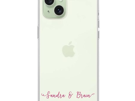 You & Me & Our Date iPhone 15 Ultra Clear Case For Cheap