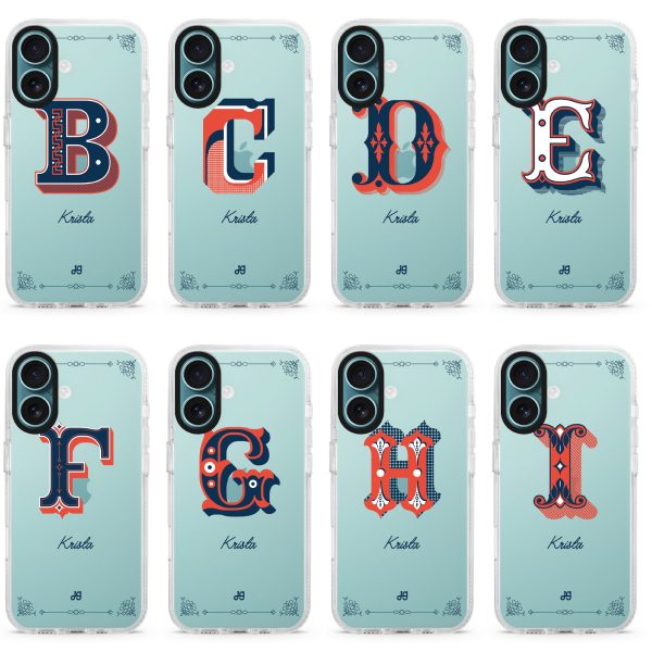 Vintage Ornamental Monogram iPhone Ultra Clear Case Hot on Sale