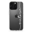 Vertical Handwritten II iPhone 15 Pro Ultra Clear Case For Discount