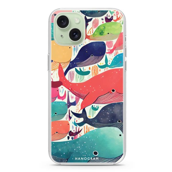 Whale Ocean iPhone 15 Ultra Clear Case For Sale