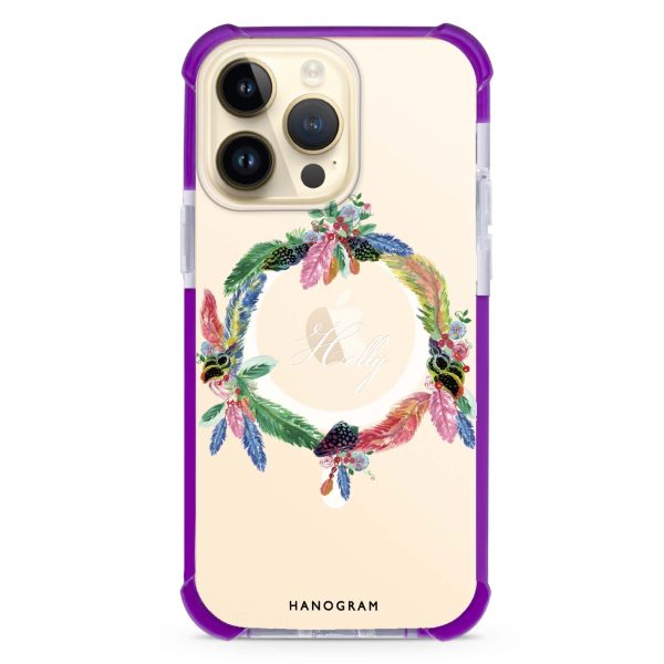 Watercolour Feather iPhone 15 Pro Max MagSafe Compatible Ultra Shockproof Case Cheap