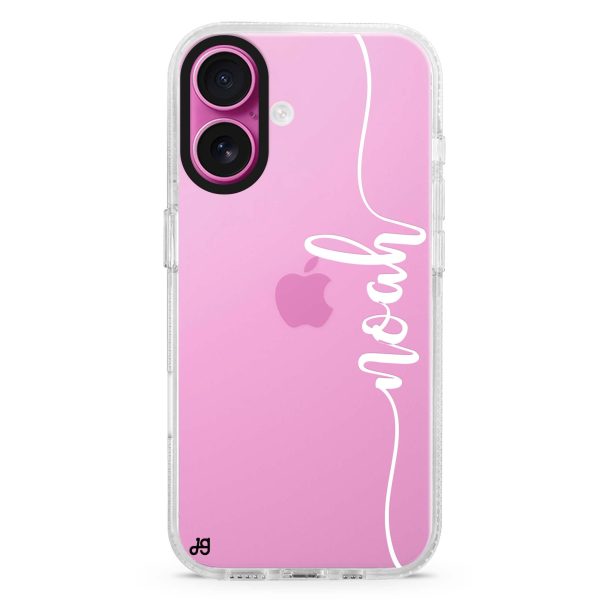 Vertical Script Handwritten Custom iPhone Ultra Clear Case For Sale