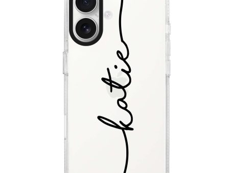 Vertical Handwritten iPhone Ultra Clear Case Online now