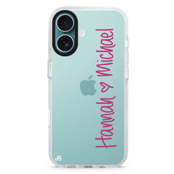 Vertical Names iPhone Ultra Clear Case Online now