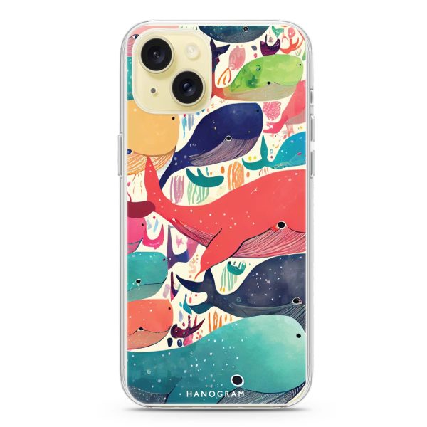 Whale Ocean iPhone 15 Ultra Clear Case For Sale