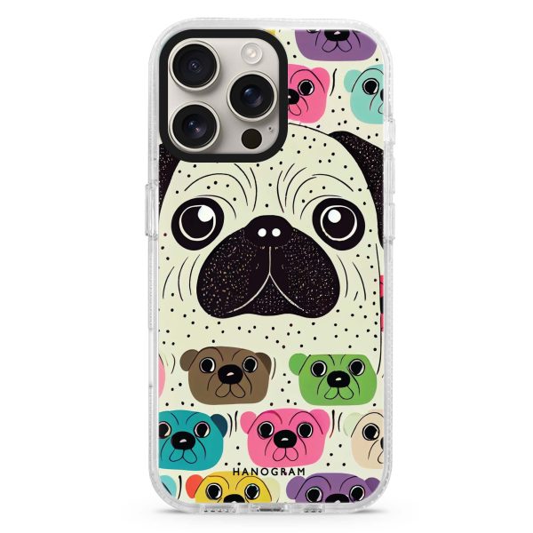 Pug Face iPhone 15 Pro Ultra Clear Case Supply