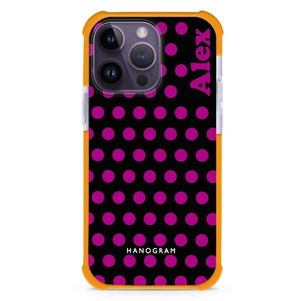 Wave Dots iPhone 15 Pro Max MagSafe Compatible Ultra Shockproof Case Fashion