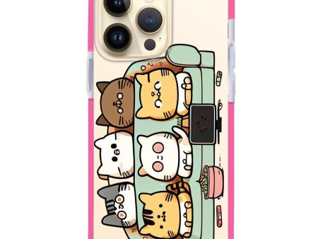 TV Cats iPhone 15 Pro Max MagSafe Compatible Ultra Shockproof Case on Sale