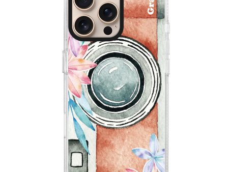 Watercolor Camera iPhone 15 Pro Ultra Clear Case For Sale