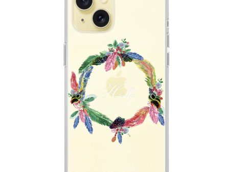 Watercolour Feather iPhone 15 Ultra Clear Case Sale