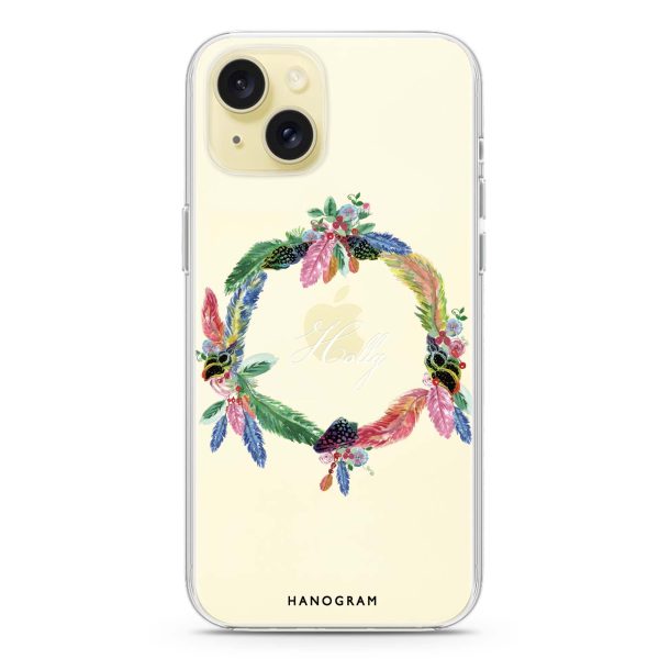 Watercolour Feather iPhone 15 Ultra Clear Case Sale