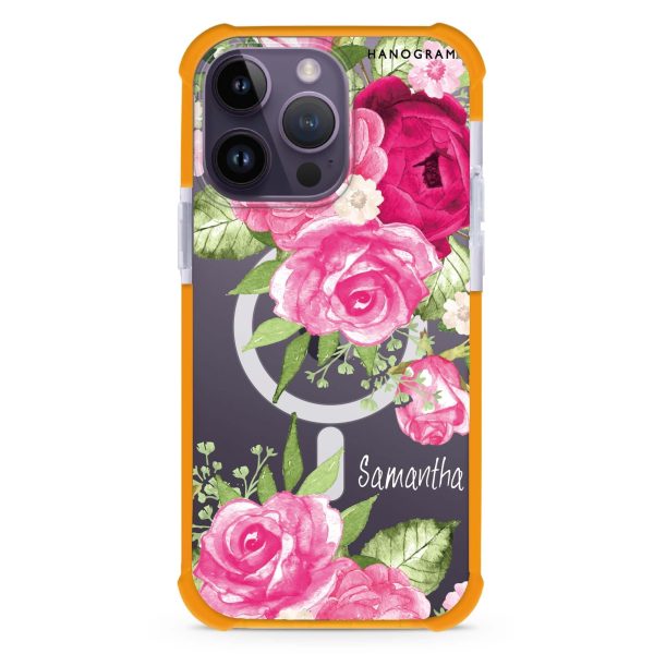 Watercolor Rose iPhone 15 Pro Max MagSafe Compatible Ultra Shockproof Case Online