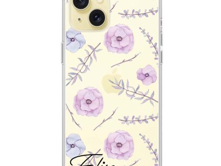 Vibrant Floral iPhone 15 Ultra Clear Case For Cheap