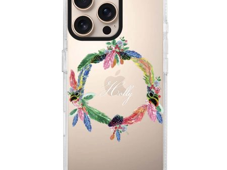 Watercolour Feather iPhone 15 Pro Ultra Clear Case Cheap