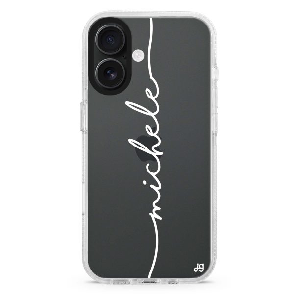 Vertical Handwritten iPhone Ultra Clear Case Online now