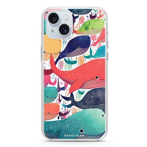 Whale Ocean iPhone 15 Ultra Clear Case For Sale