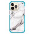 White Marble iPhone 15 Pro Max MagSafe Compatible Ultra Shockproof Case For Discount