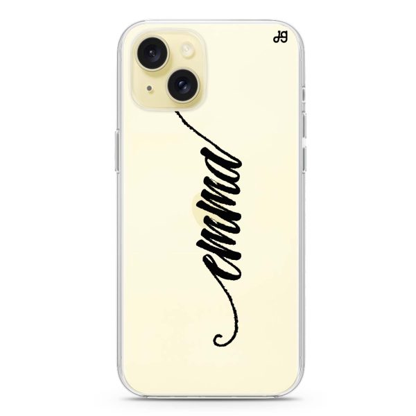 Vintage Writing iPhone 15 Plus Ultra Clear Case Online now