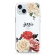 Vintage Floral iPhone 15 Ultra Clear Case For Cheap