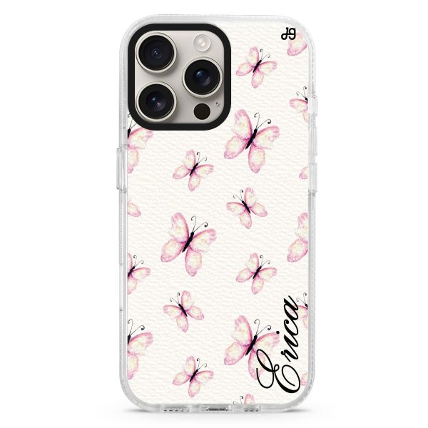 Vintage Butterfly iPhone 15 Pro Ultra Clear Case on Sale